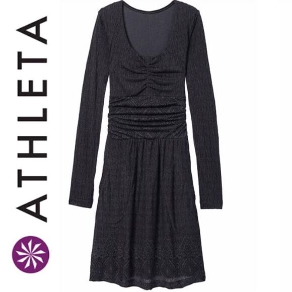 Athleta Perfect Packer Dress~Flint Grey Fireworks - Picture 1 of 8